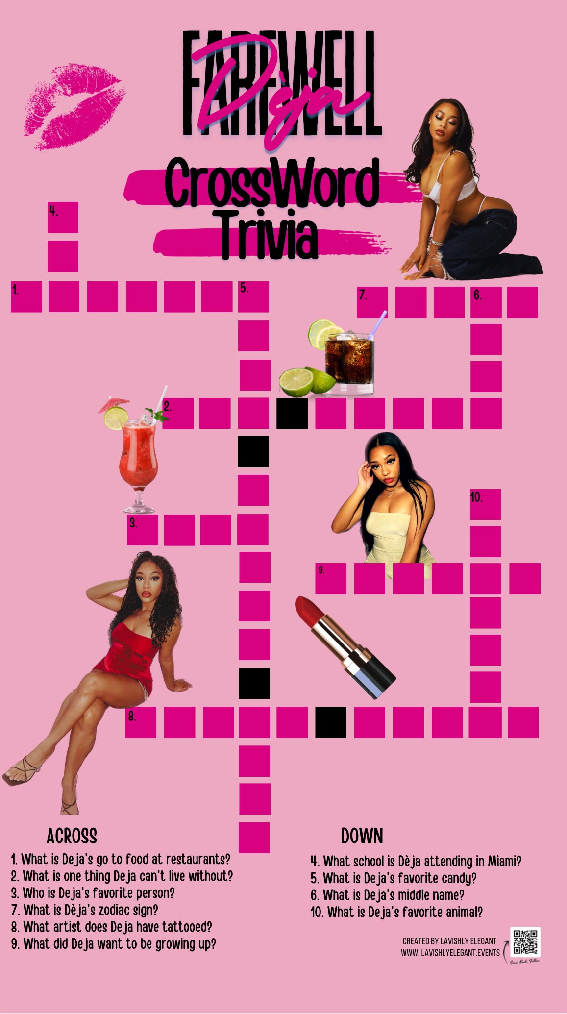 Personalized CrossWord Puzzle - Custom Event Entertainment