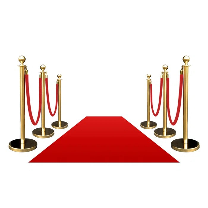 Red Carpet and Gold Poles (Rental Only)