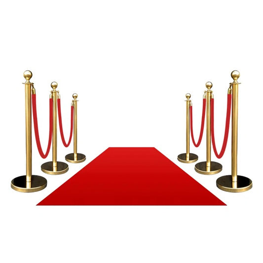 Red Carpet and Gold Poles (Rental Only)